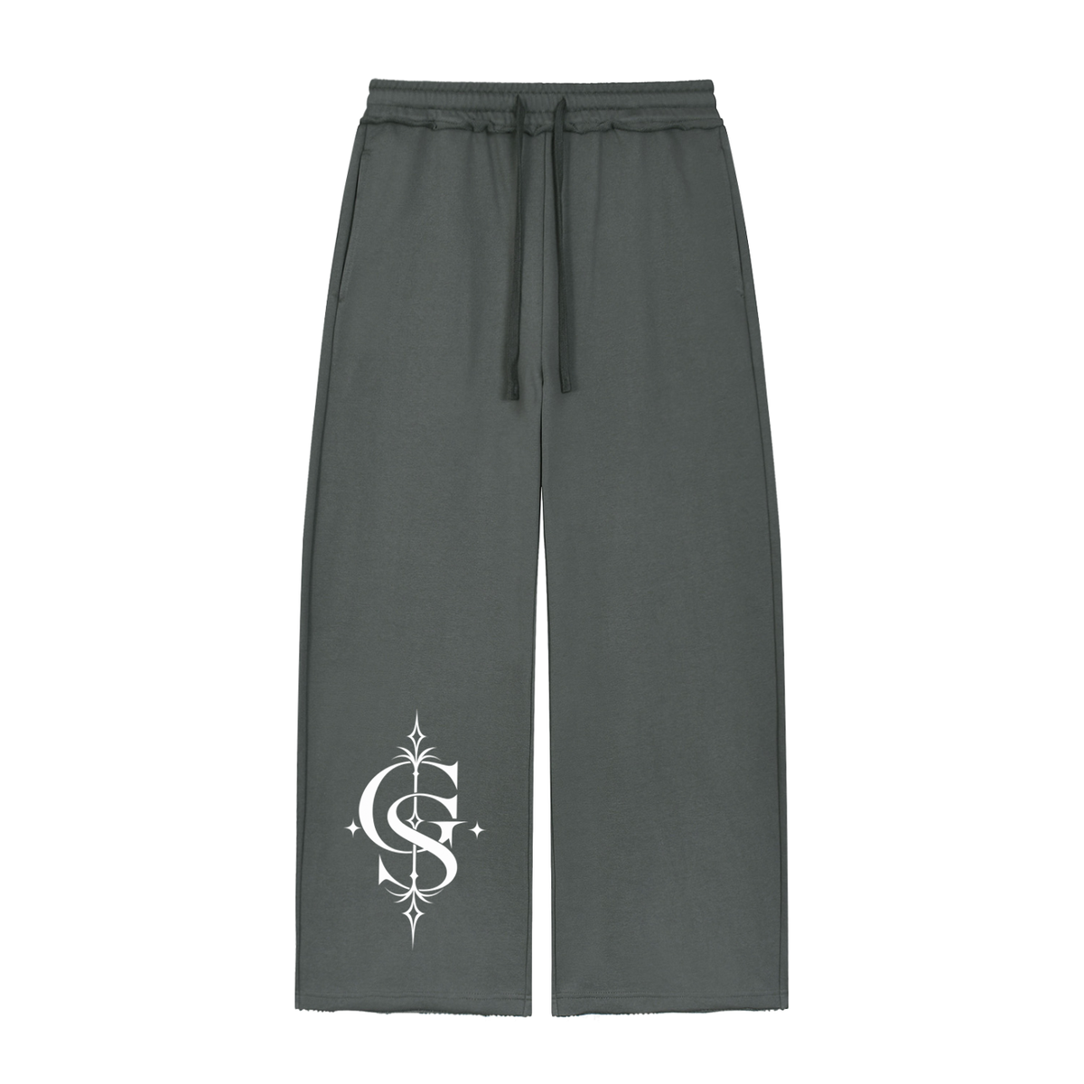 Women’s Wide Leg Raw Edge Sweatpants