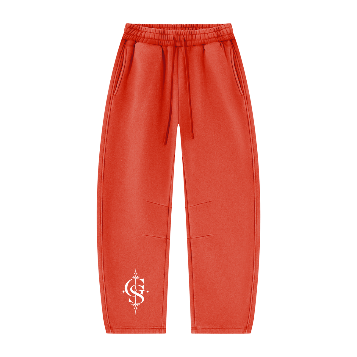 Unisex Vintage Wash Barrel Leg Fleece Sweatpants