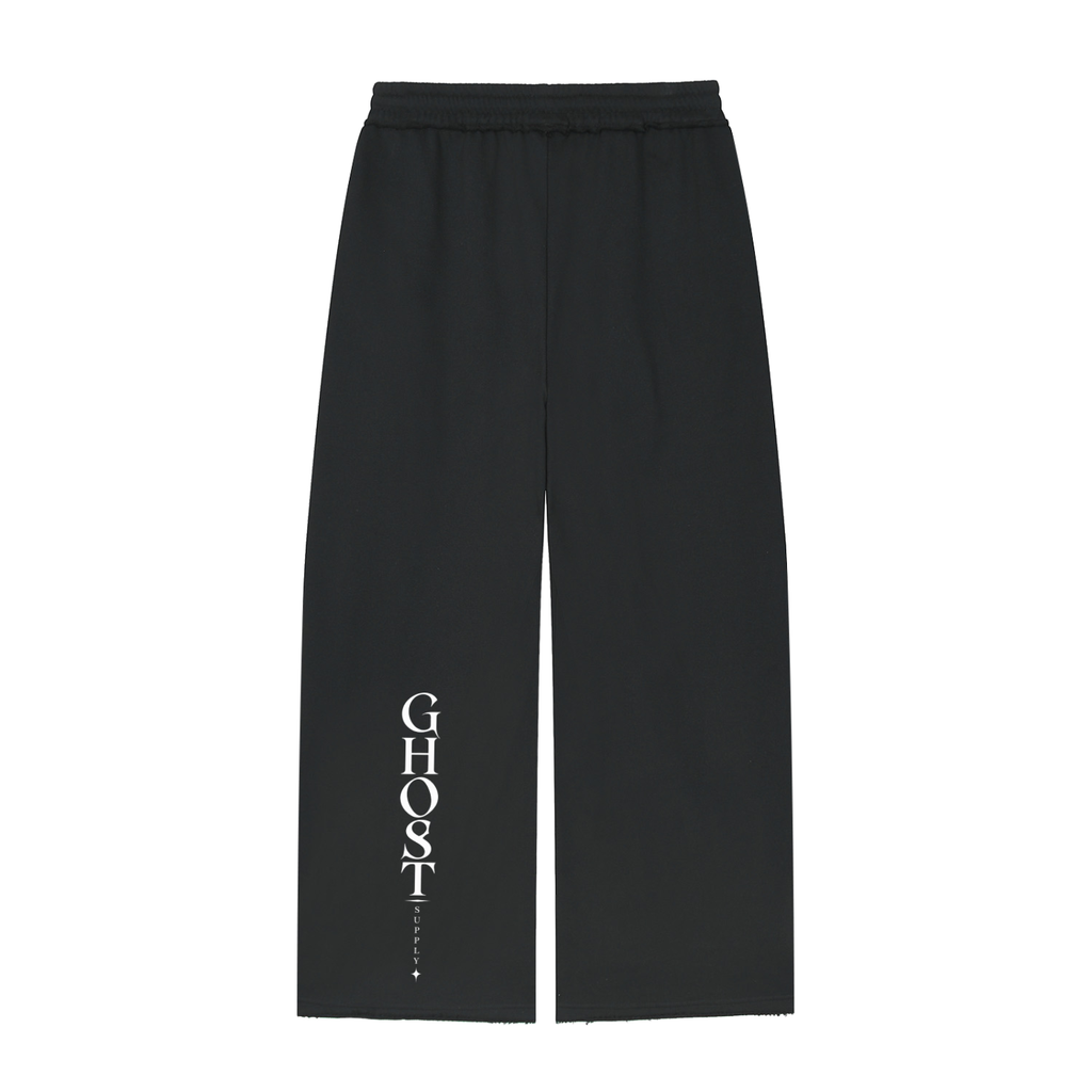 Women’s Wide Leg Raw Edge Sweatpants