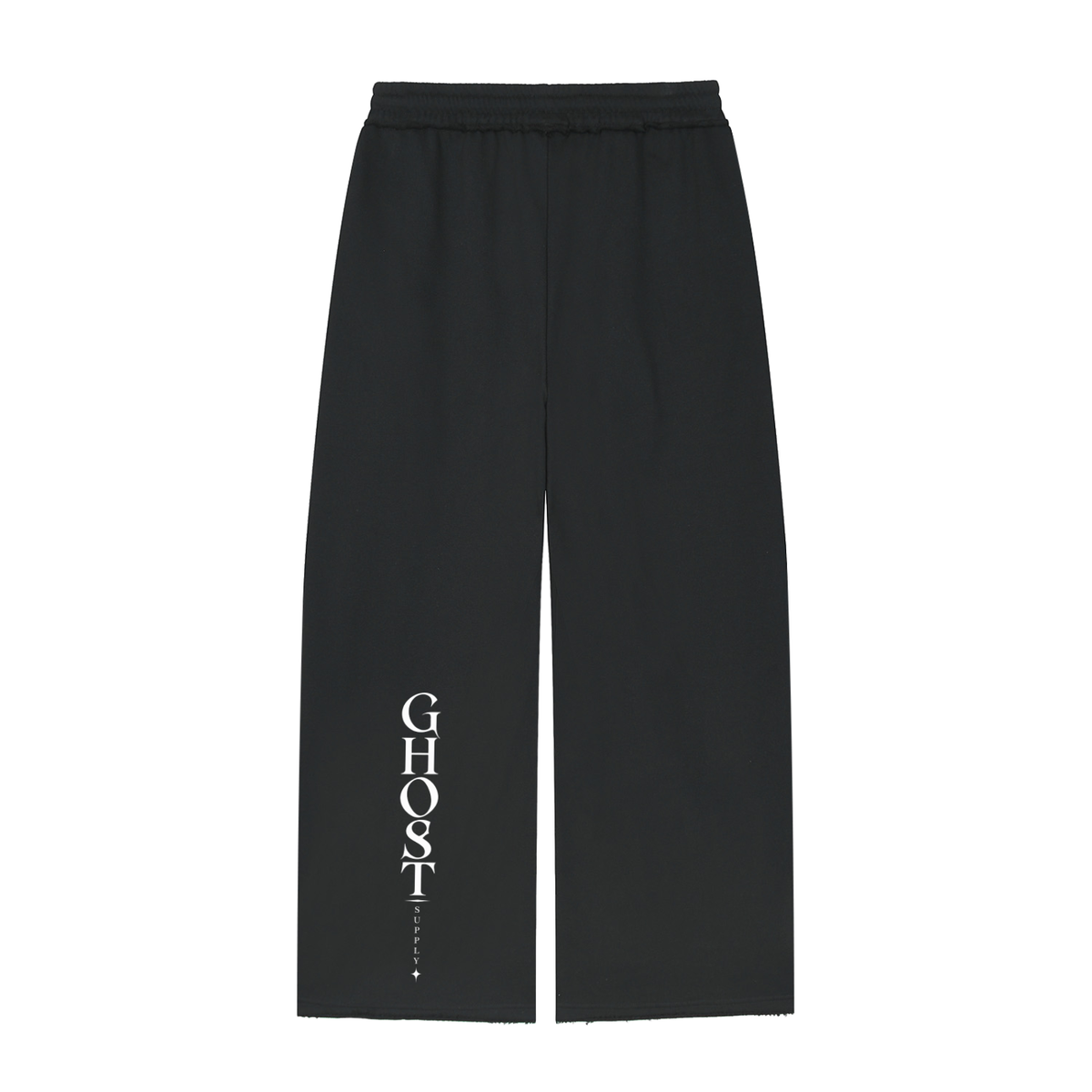 Women’s Wide Leg Raw Edge Sweatpants