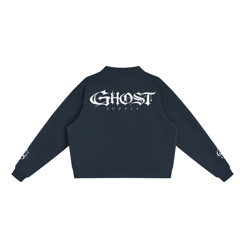 Essential Fleece Mock-Neck Crew Sweatshirt