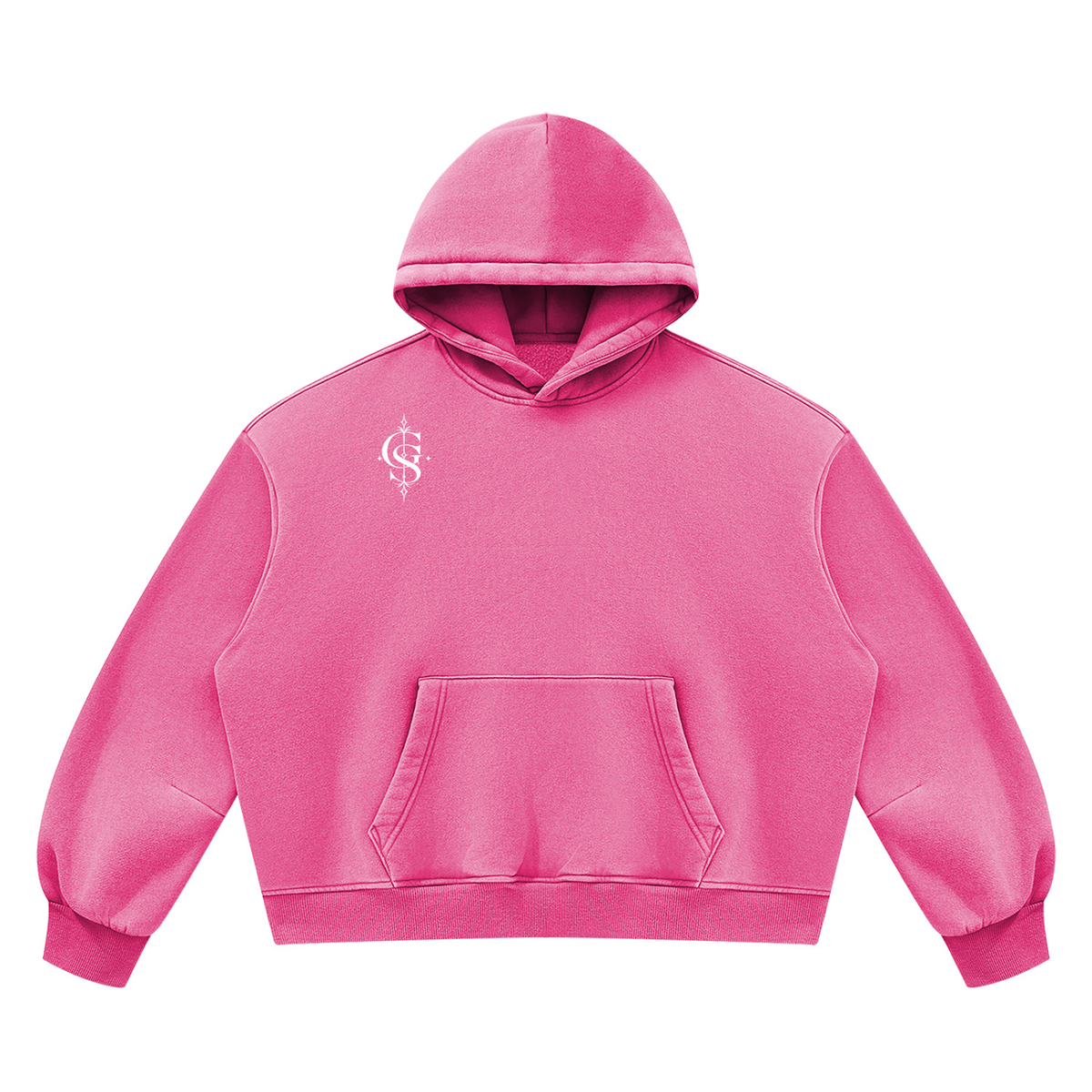 Unisex Vintage Wash Boxy Fleece Hoodie