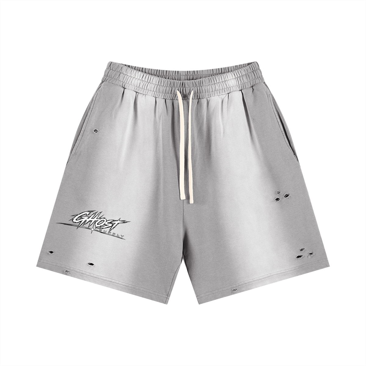 Sun Fade Distressed Shorts