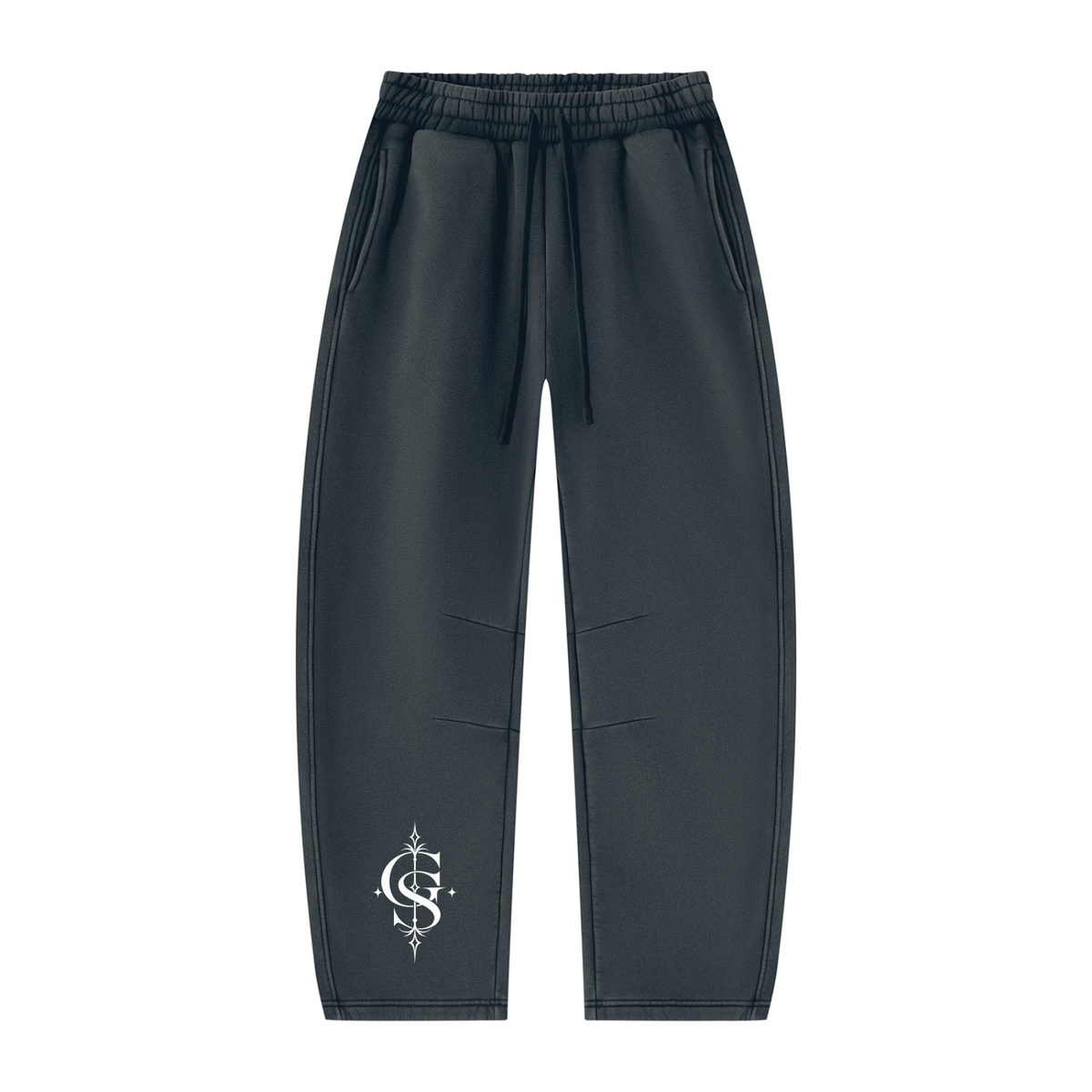 Unisex Vintage Wash Barrel Leg Fleece Sweatpants