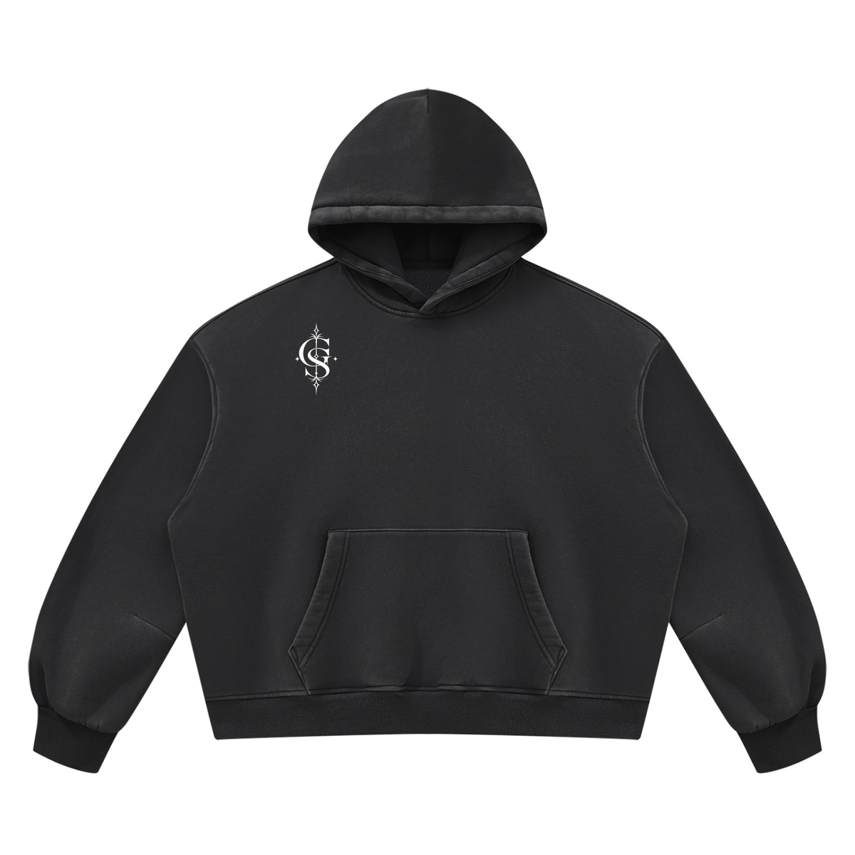 Unisex Vintage Wash Boxy Fleece Hoodie