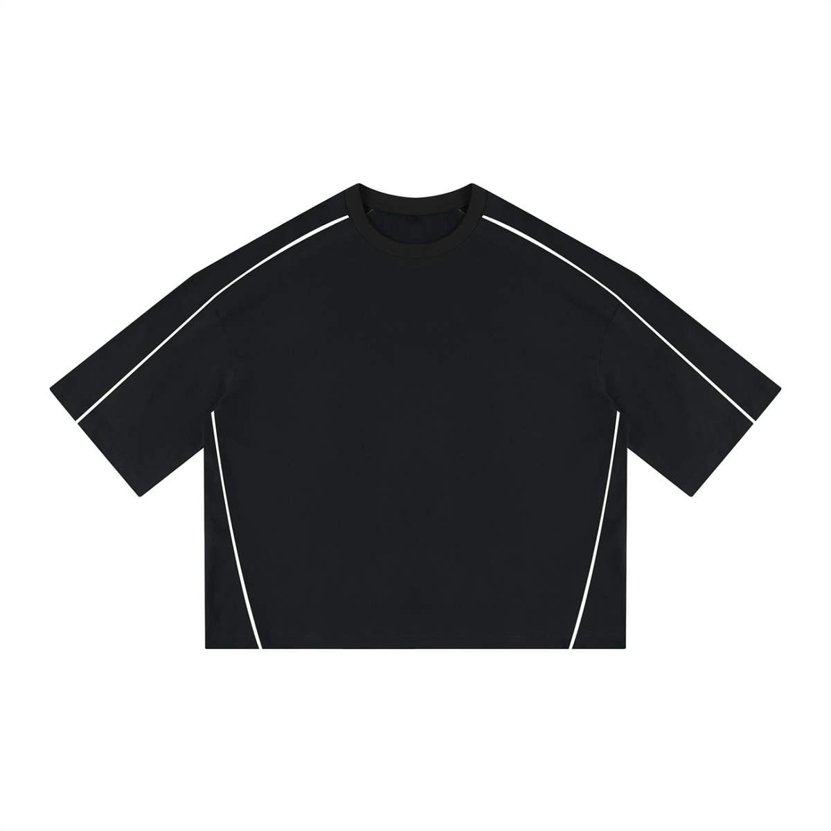 Unisex Heavyweight Boxy Piping T-Shirt