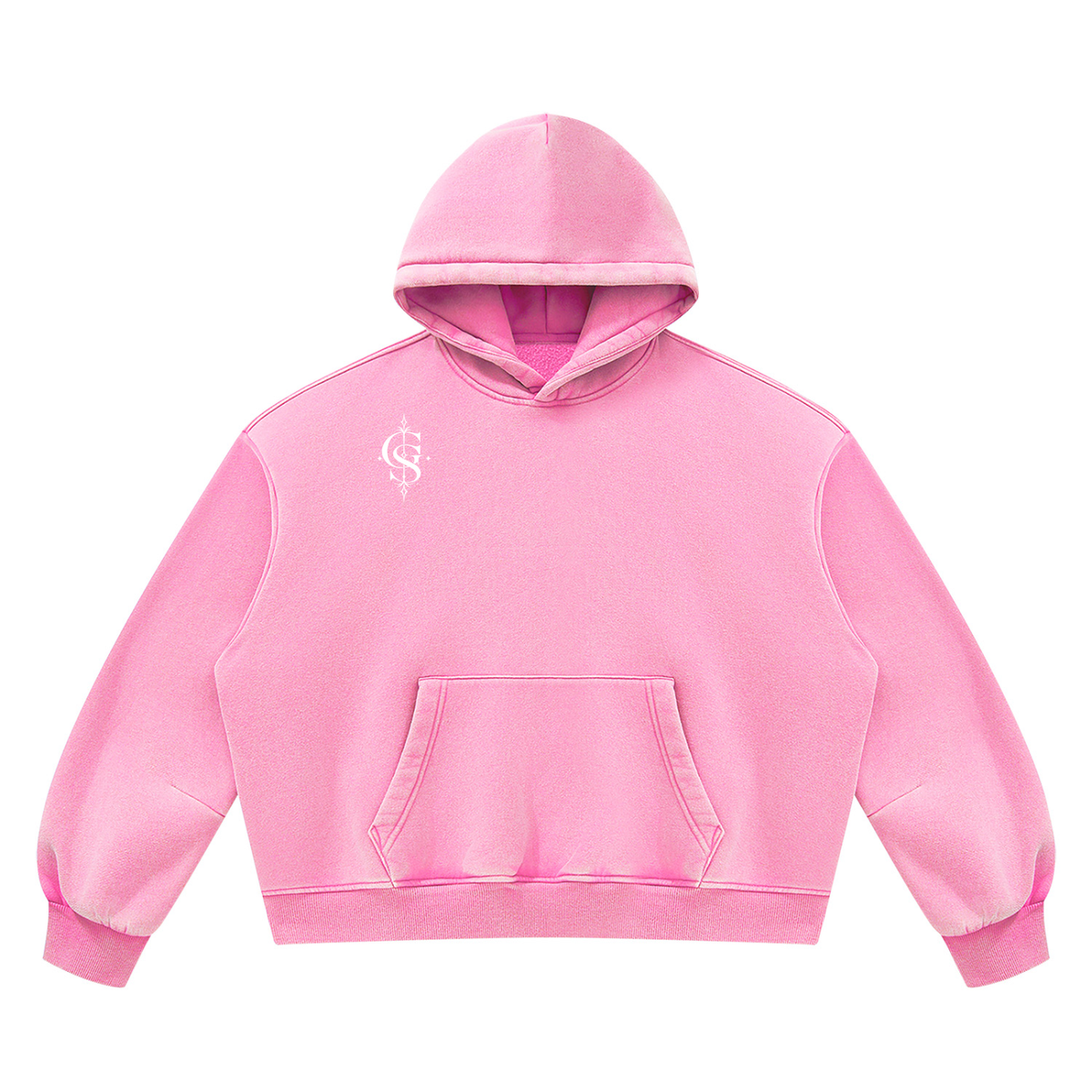 Unisex Vintage Wash Boxy Fleece Hoodie