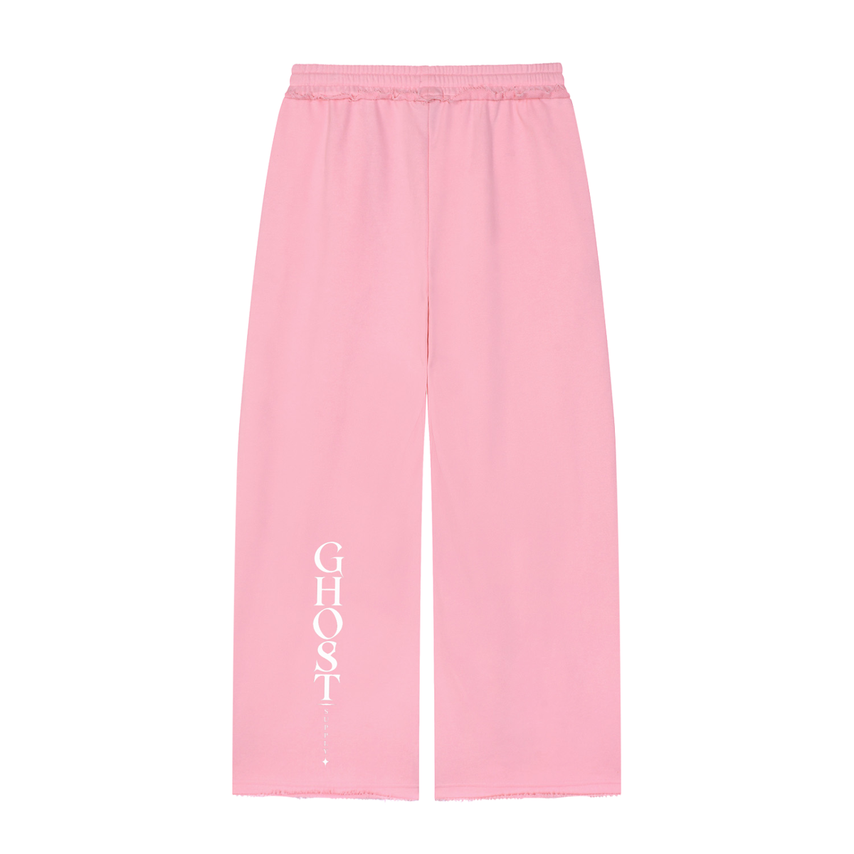 Women’s Wide Leg Raw Edge Sweatpants