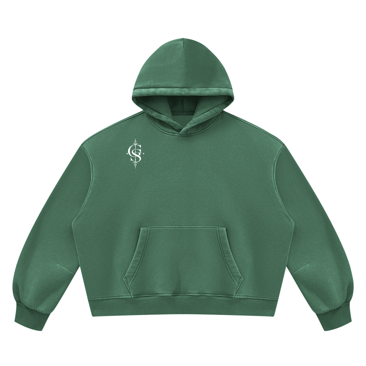 Unisex Vintage Wash Boxy Fleece Hoodie