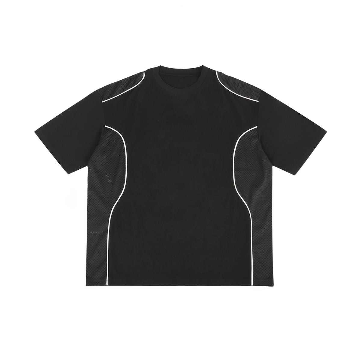 Contrast Piped Panel T-Shirt