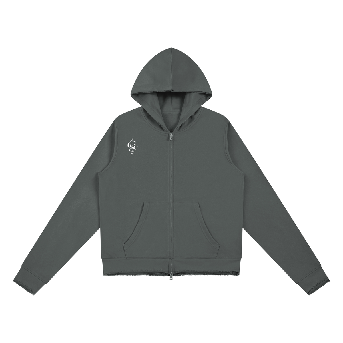 Women’s Raw Edge Full Zip Hoodie