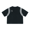 Unisex Color Block Waffle Boxy T-Shirt