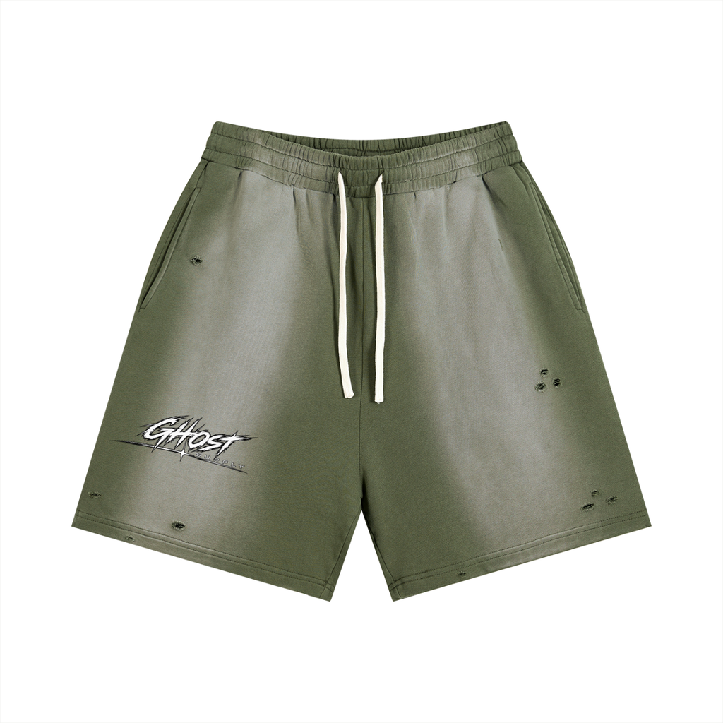 Sun Fade Distressed Shorts