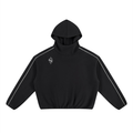 Unisex Boxy Piping Fleece Hoodie