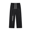 Contrast-Stitched Fleece Sweatpants