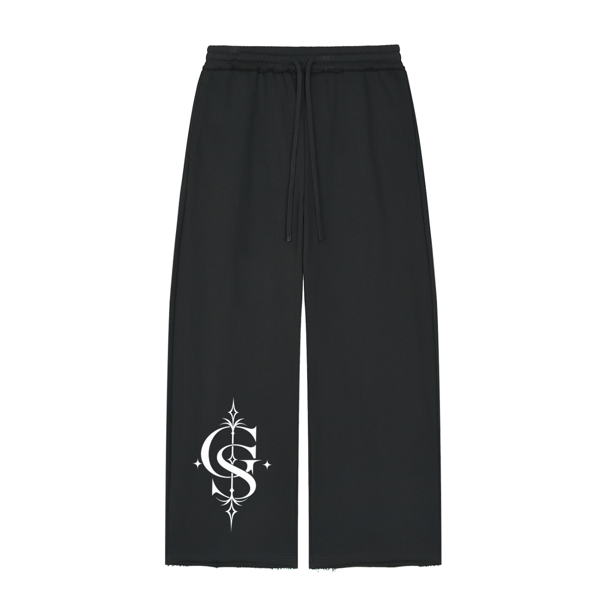 Women’s Wide Leg Raw Edge Sweatpants