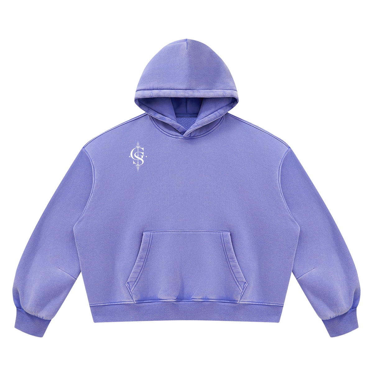 Unisex Vintage Wash Boxy Fleece Hoodie