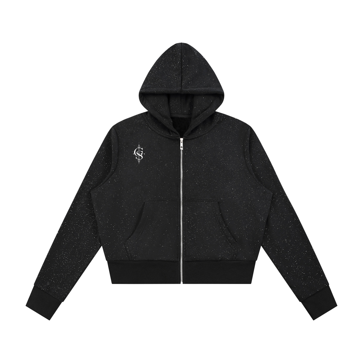 Women's Sparkles Fleece Full Zip Hoodie