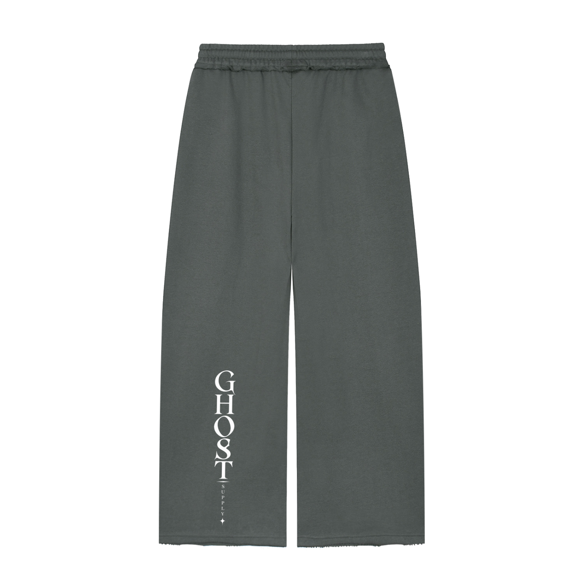 Women’s Wide Leg Raw Edge Sweatpants