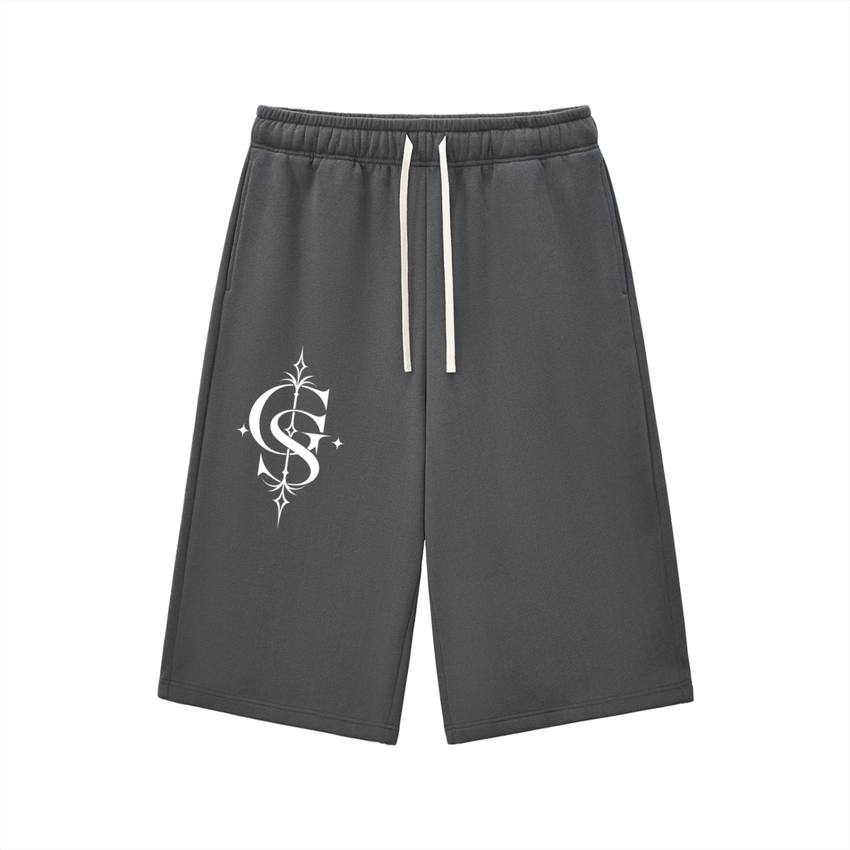 Relaxed Drawstring Three-quarter Sweatpants