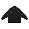Reflection Striped Raglan Sleeve Jacket