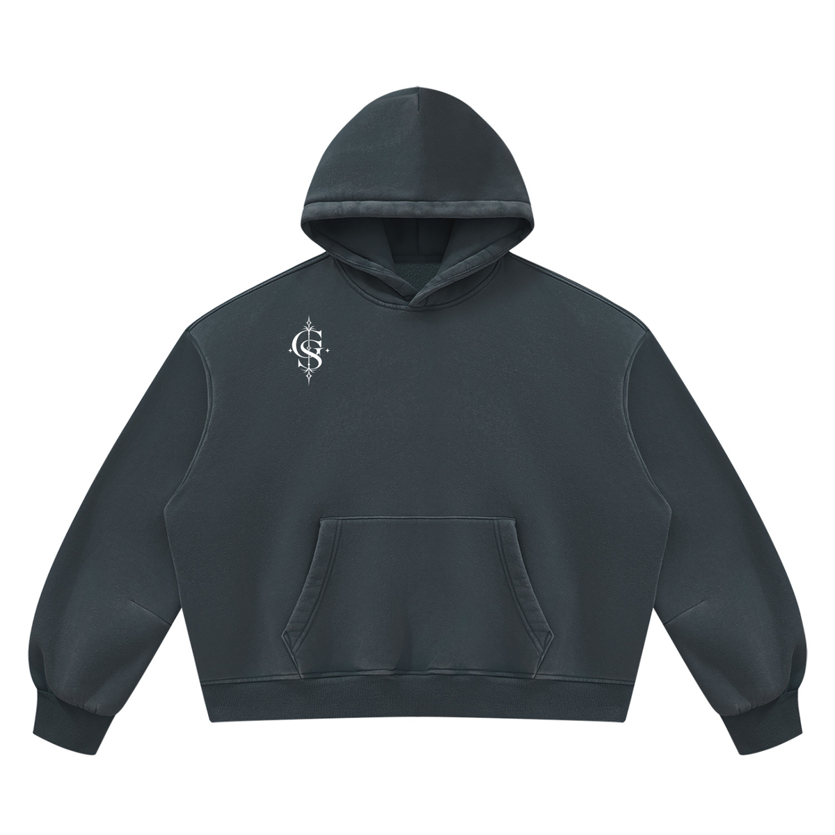 Unisex Vintage Wash Boxy Fleece Hoodie